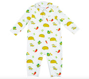 Angel Dear Baby Boys Taco Party Bamboo Zipper Romper Sleeper | HONEYPIEKIDS 