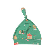 Angel Dear Baby Green Gingerbread Sleigh Bamboo Knotted Hat | HONEYPIEKIDS 