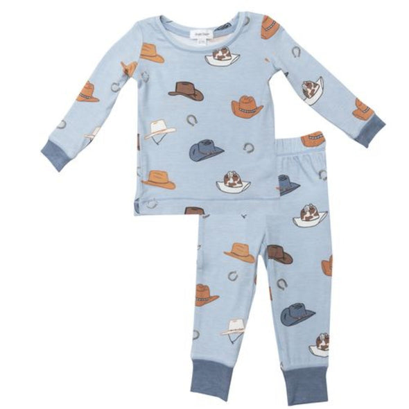 Angel Dear Baby & Toddler Boys Bamboo L/S COWBOY HAT Loungewear Pajamas | HONEYPIEKIDS | 