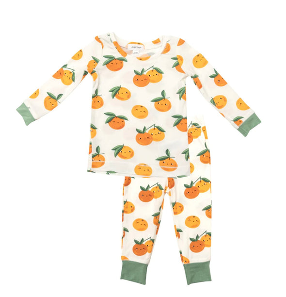 Angel Dear Baby & Toddler Girls Bamboo LITTLE CUTIES Loungewear Pajamas | HONEYPIEKIDS 