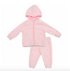 Angel Dear Baby Girls Pink Velour Jogging Lounge Set | HONEYPIEKIDS | Baby Clothing