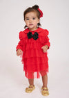 Angel's Face Baby and Youth Girls Red Tallulah Bow Dress | HONEYPIEKIDS | Kids Boutique Clothing