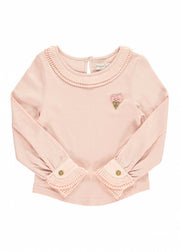 Angel's Face Girls Amanda Long Sleeve Top in Blush | HONEYPIEKIDS 