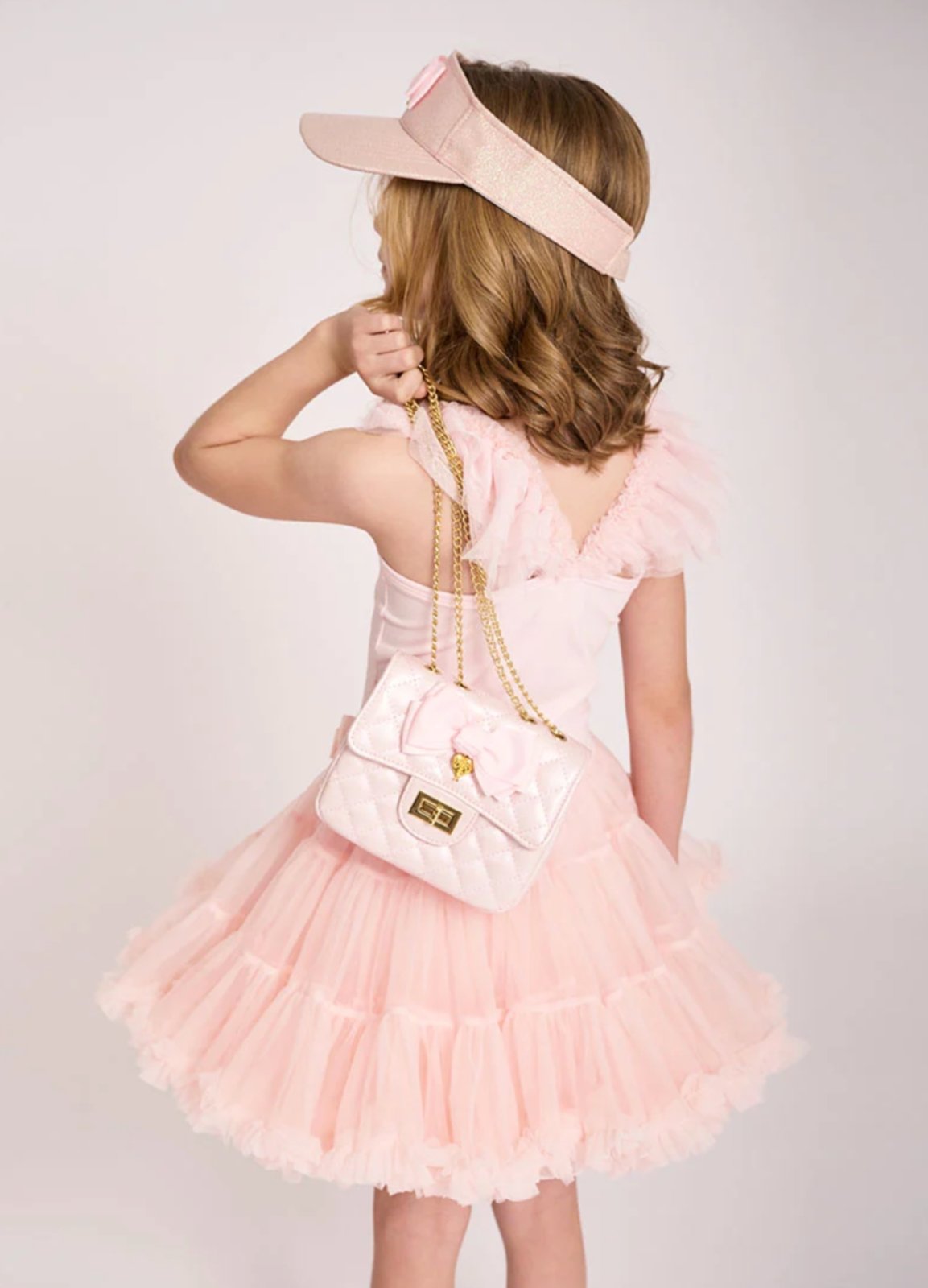 Angel's Face Girls Ballet Pink Sleeveless Flossy Top | HONEYPIEKIDS 