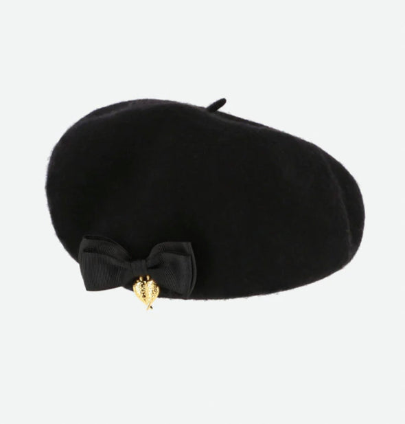Angel's Face Girls BLACK Beret Hat | HONEYPIEKIDS | Kids Boutique Clothing