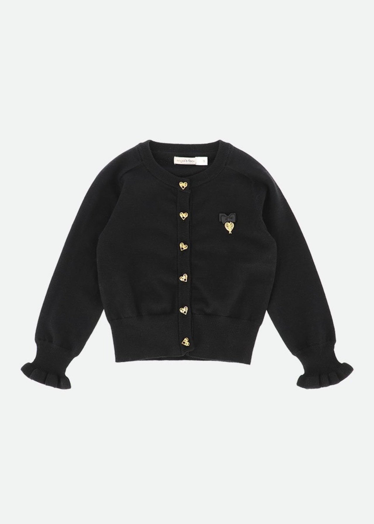Angel's Face Girls Black Rita Wings Cardigan | HONEYPIEKIDS 