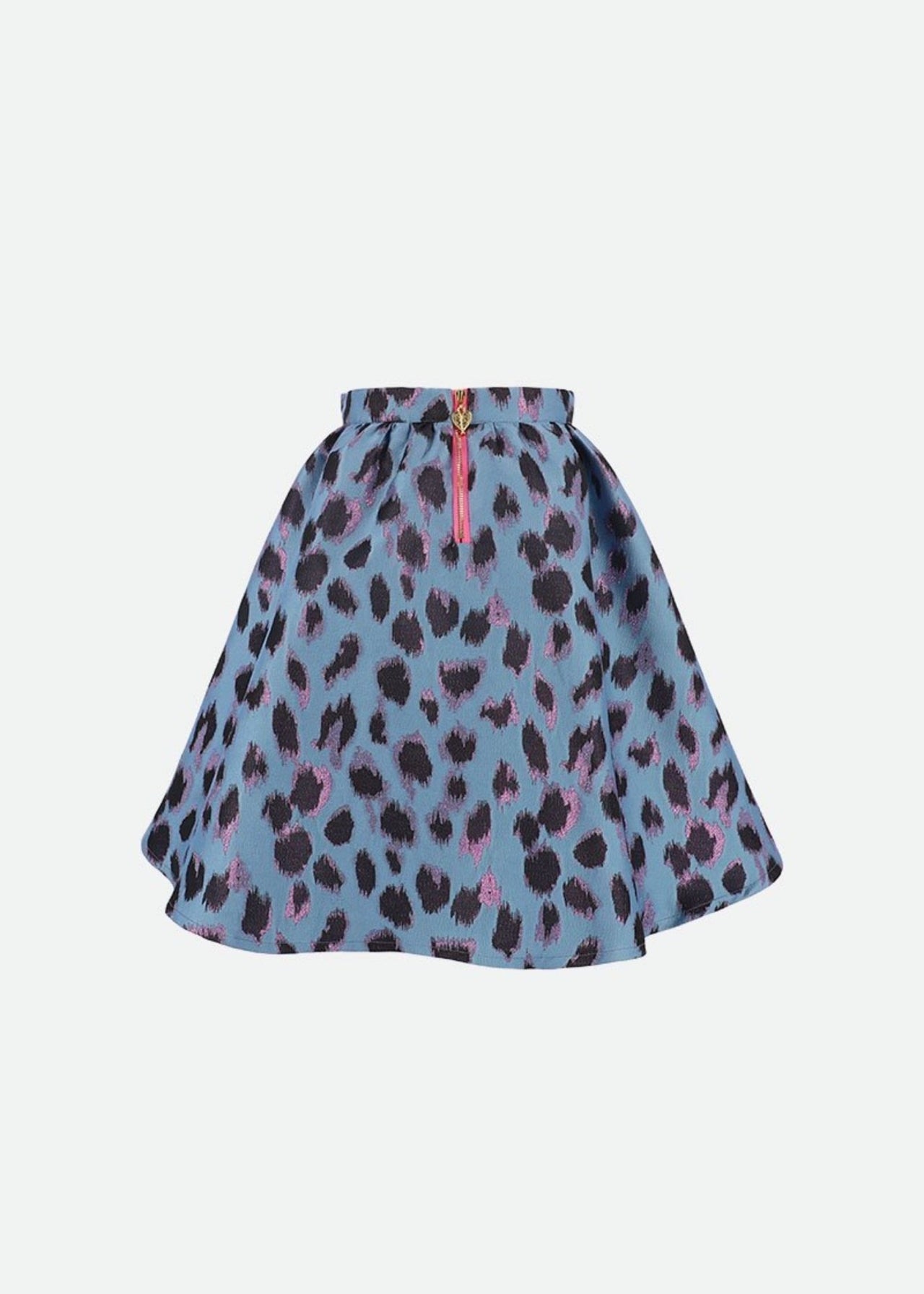 Angel's Face Girls Blue Leopard Sheba Skirt | HONEYPIEKIDS 