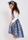 Angel's Face Girls Blue Leopard Sheba Skirt | HONEYPIEKIDS | Kids Boutique Clothing
