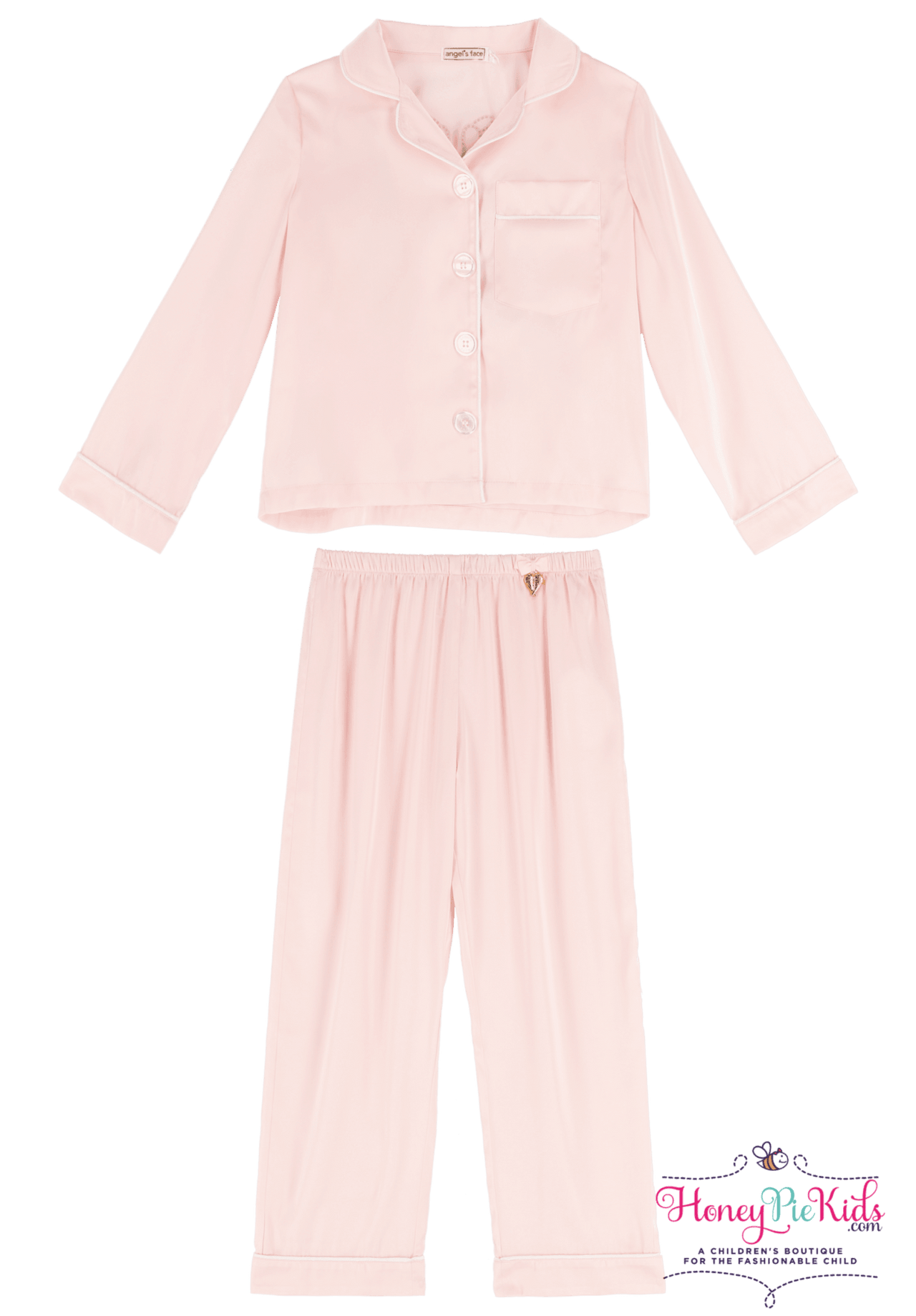 Angel's Face Girls Ballet Pink Faith L/S 2 Piece Pajama Set | HONEYPIEKIDS 