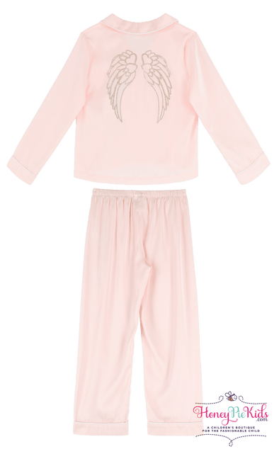 Angel's Face Girls Ballet Pink Faith L/S 2 Piece Pajama Set | HONEYPIEKIDS | Kids Boutique 