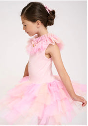 Angel's Face Girls Fruit Salad Dress In Fairy Pink | HONEYPIEKIDS 