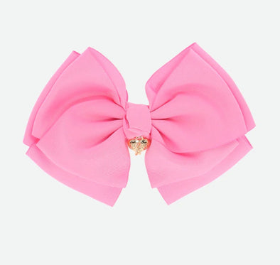 Angel's Face Girls Giant Rose Color Charm Bow | HONEYPIEKIDS | Kids Boutique Clothing