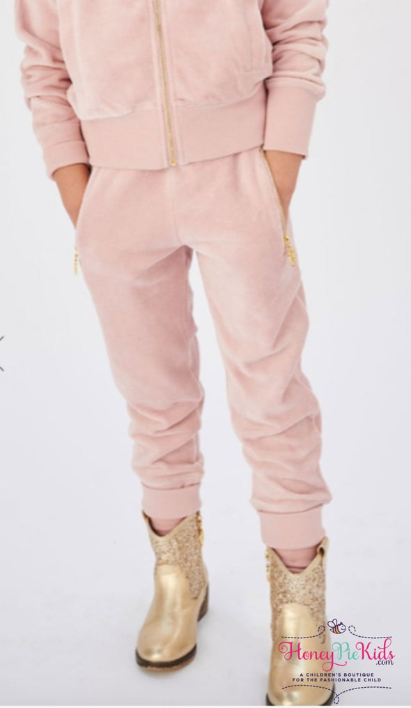 Angel's Face Girls Hanna Joggers In Tea Rose Color | HONEYPIEKIDS | Kids Boutique Clothing