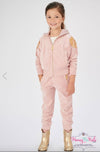 Angel's Face Girls Hanna Joggers In Tea Rose Color | HONEYPIEKIDS | Kids Boutique Clothing