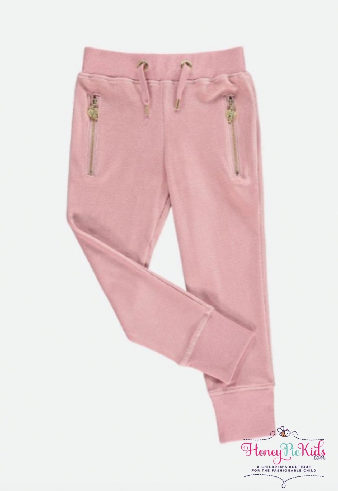Angel's Face Girls Hanna Joggers In Tea Rose Color | HONEYPIEKIDS 
