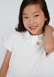 Angel's Face Girls Jane Pleated Collar Top In 2 Color Choices | HONEYPIEKIDS 