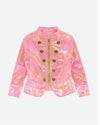 Angel's Face Girls Leanne Pink Iridescent Jacket | HONEYPIEKIDS | Kids Boutique Clothing