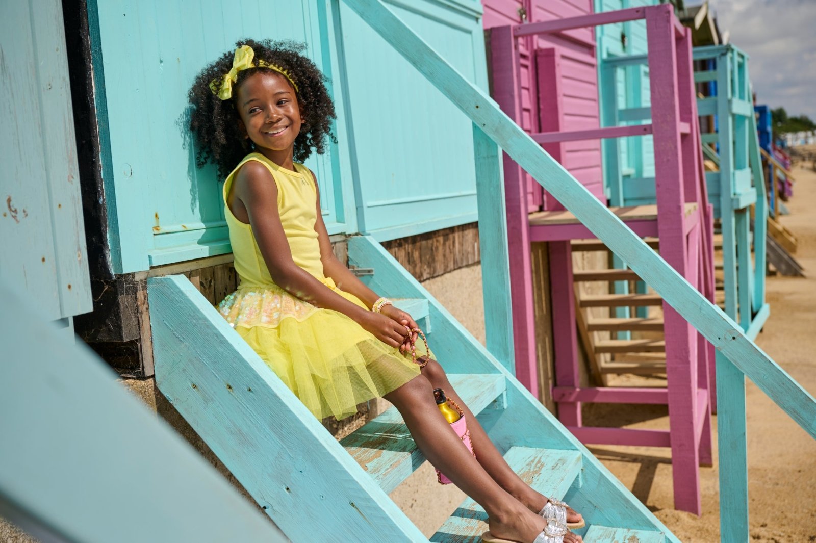 Angel's Face Girls Lemon Sequin Ace Dress | HONEYPIEKIDS 