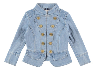 Angel's Face Girls Light Wash Denim Jacket | HONEYPIEKIDS | Kids Boutique Clothing