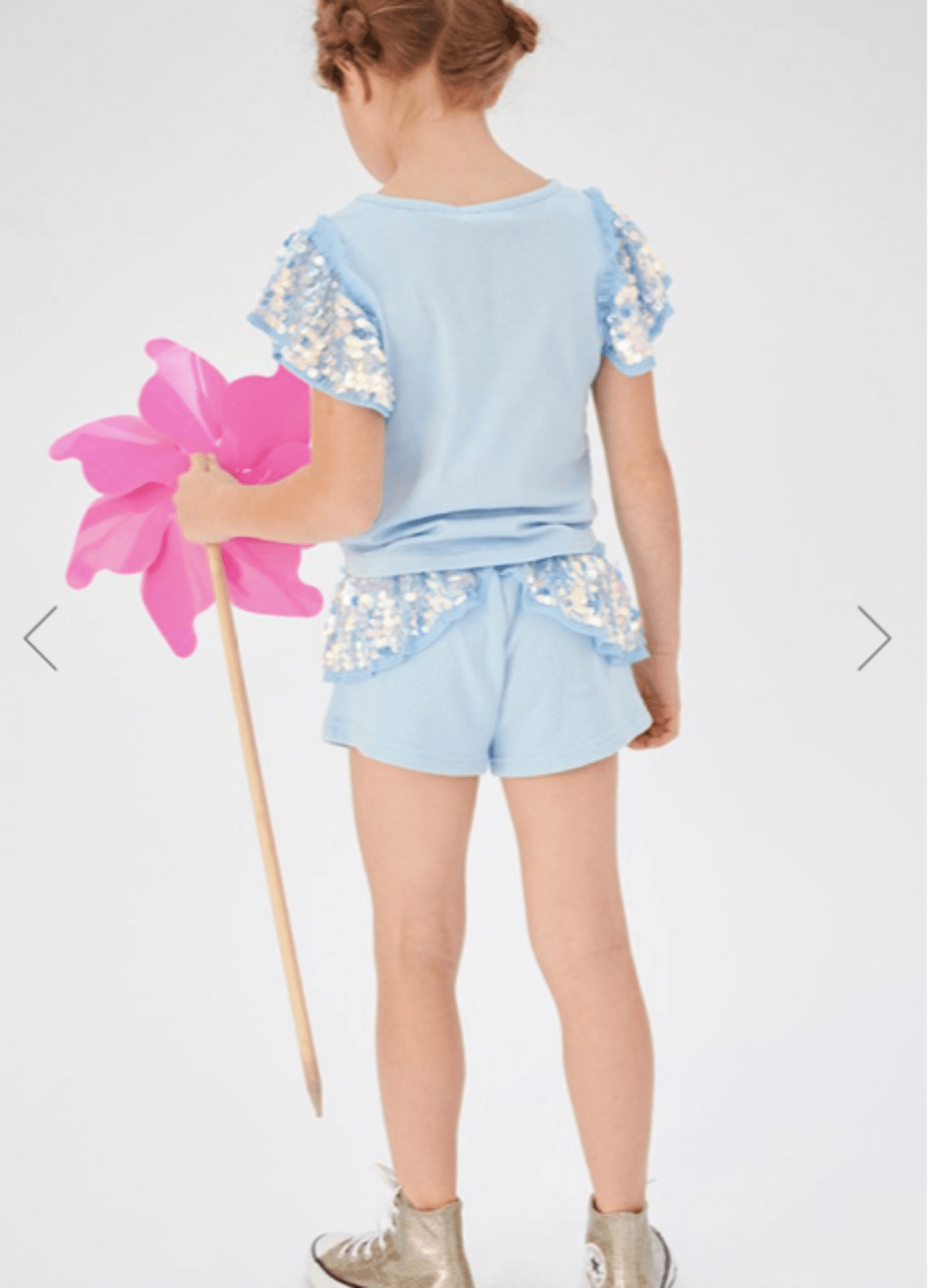 Angel's Face Girls Lindsey Sequin Shorts In 2 Color Choices | HONEYPIEKIDS 