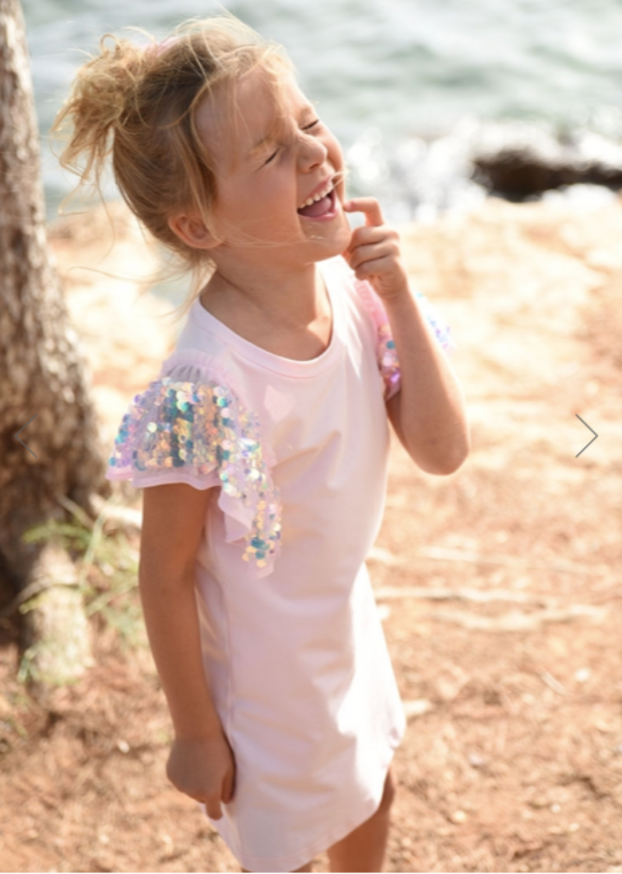 Angel's Face Lola Dress In Ballet Pink | HONEYPIEKIDS 