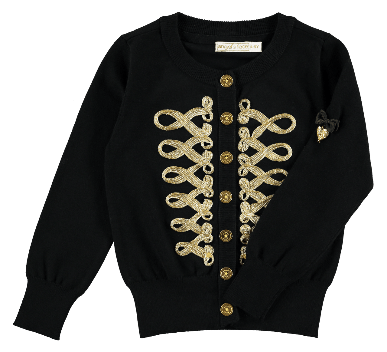 Angel's Face Girls Milly Cardigan In Black | HONEYPIEKIDS 