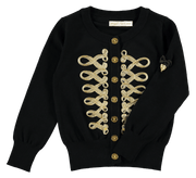Angel's Face Girls Milly Cardigan In Black | HONEYPIEKIDS 