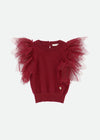 Angel's Face Girls Nakita Knitted Top In Tibetan Red | HONEYPIEKIDS | Kids Boutique Clothing