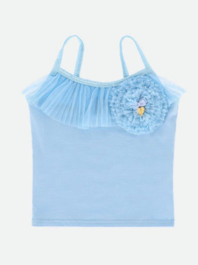 Angel's Face Girls Patrice Top In Blue | HONEYPIEKIDS | Kids Boutique Clothing