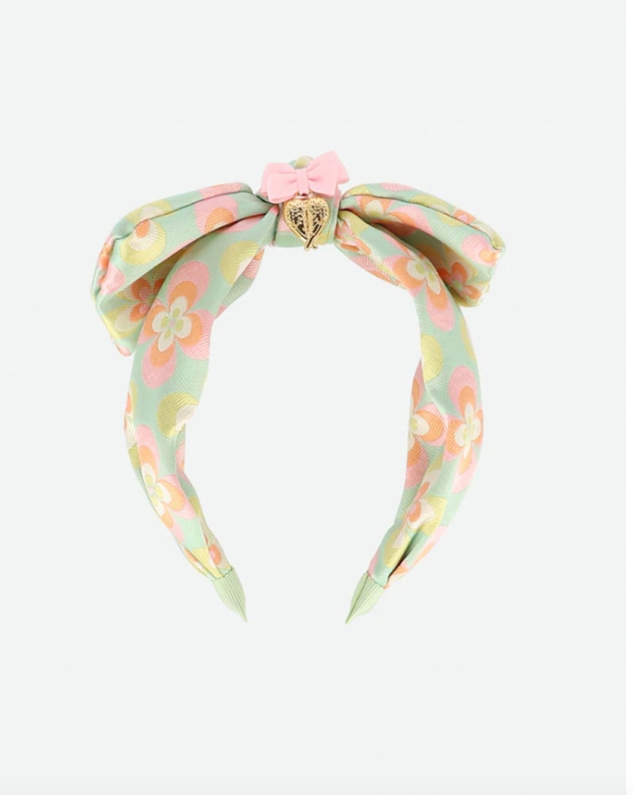 Angel's Face Girls Peppermint Flower Pattern Leigh Headband | HONEYPIEKIDS 