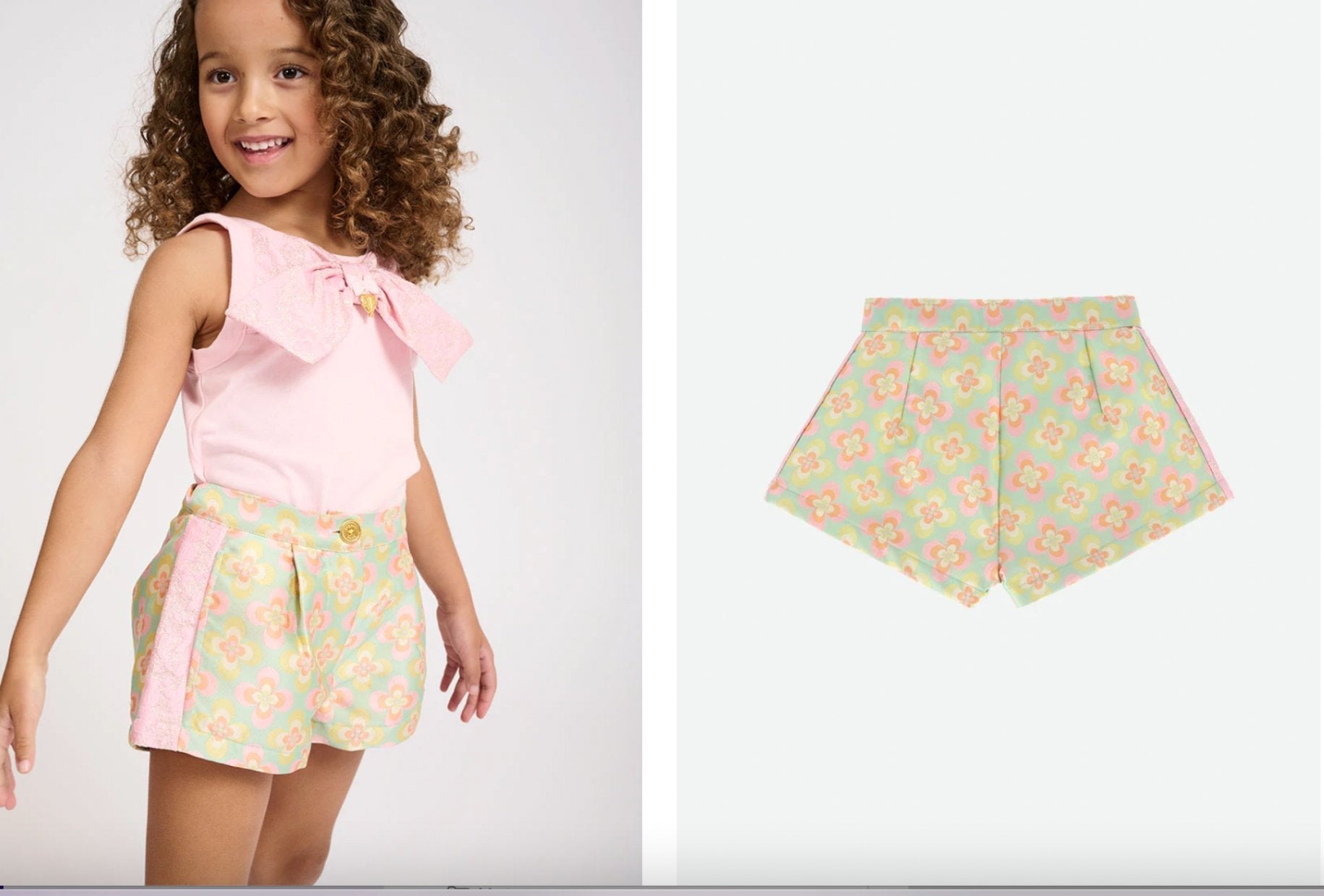 Angel's Face Girls Peppermint Patch Dress Shorts | HONEYPIEKIDS 