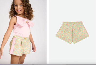Angel's Face Girls Peppermint Patch Dress Shorts | HONEYPIEKIDS | Kids Boutique Clothing