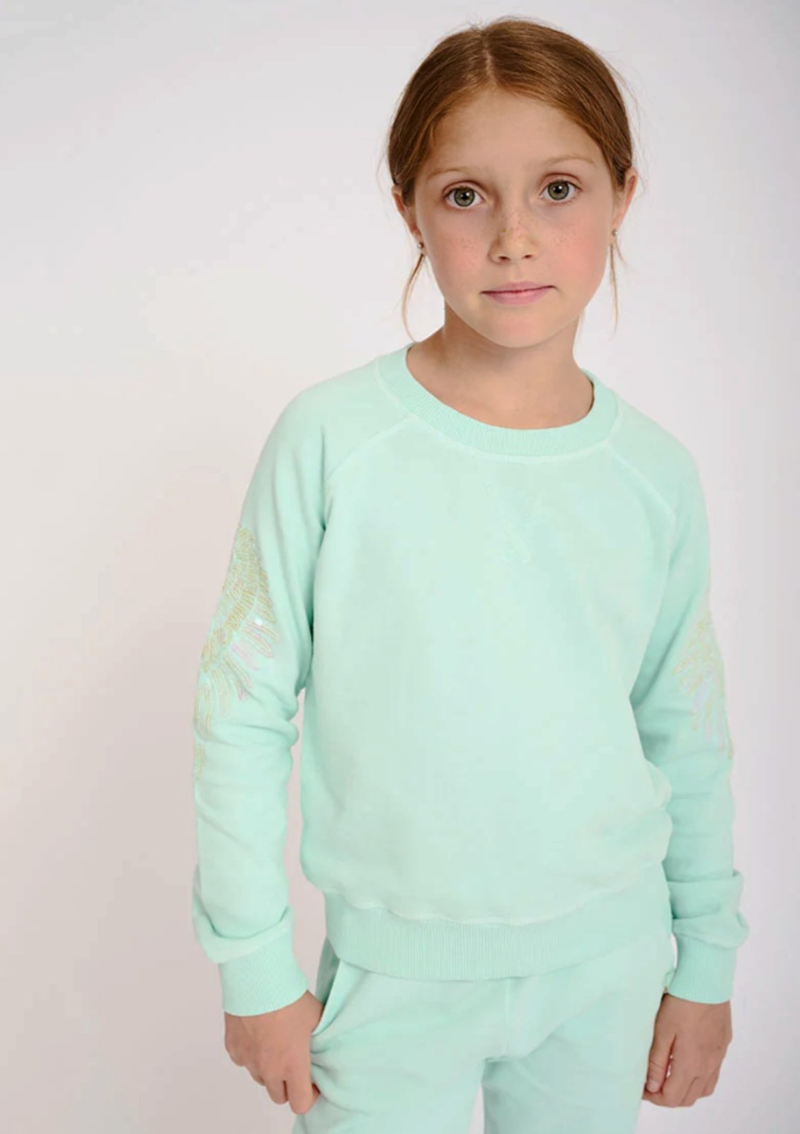 Angel's Face Girls Peppermint Tamsin Wings Sweatshirt | HONEYPIEKIDS 