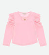 Angel's Face Girls Pink Alvera Long Sleeve Top | HONEYPIEKIDS | Kids Boutique Clothing