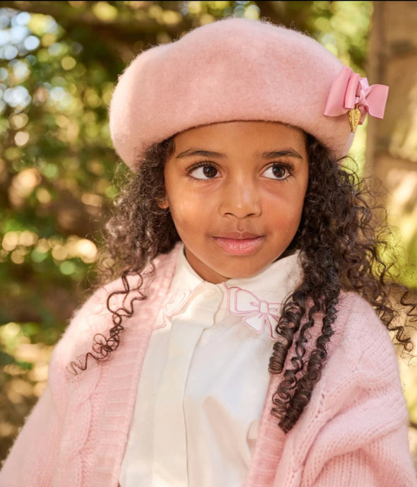 Angel's Face Girls PINK Beret Hat | HONEYPIEKIDS | Kids Boutique Clothing