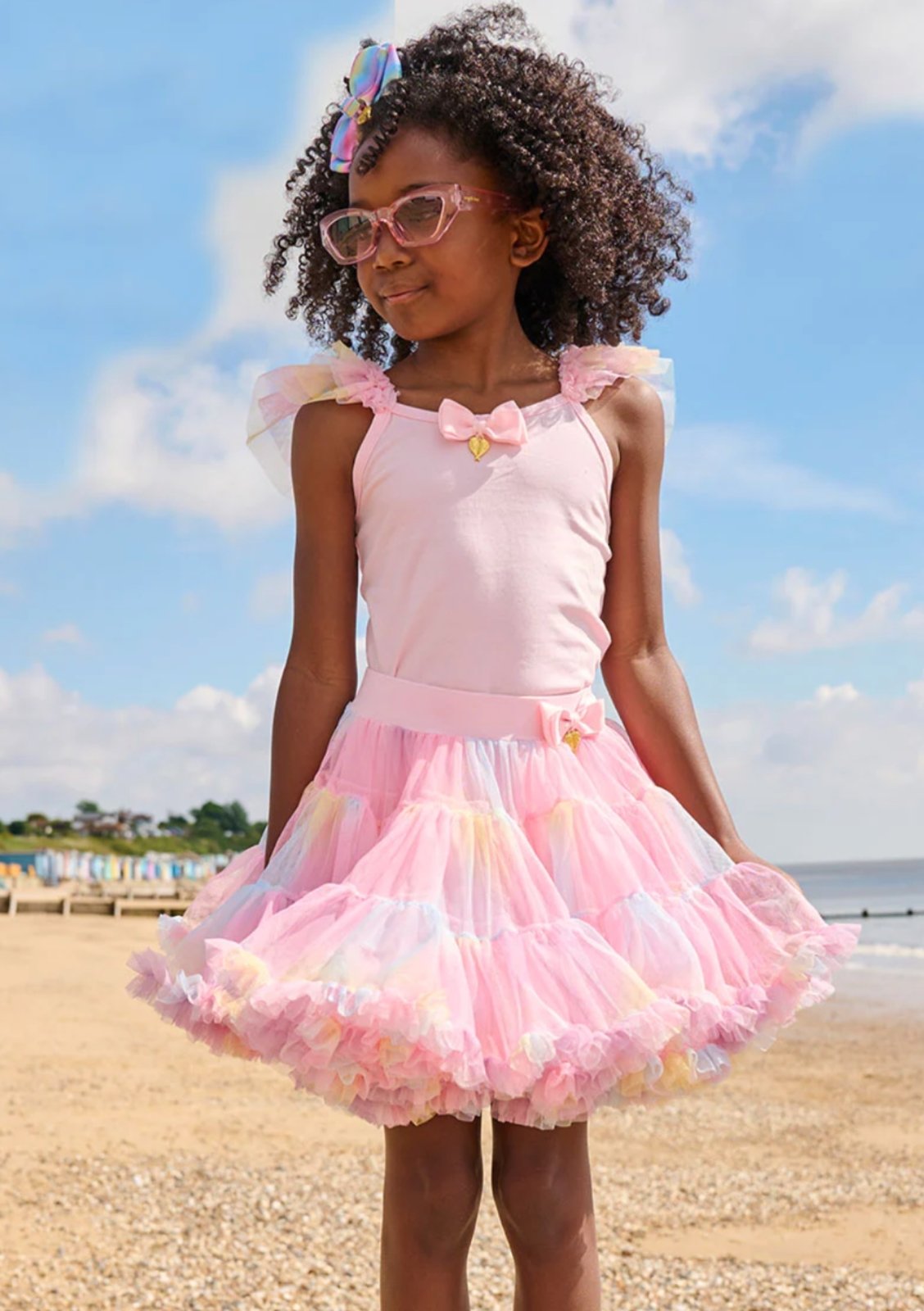 Angel's Face Pink Ombre Pixie Tutu Skirt HONEYPIEKIDS