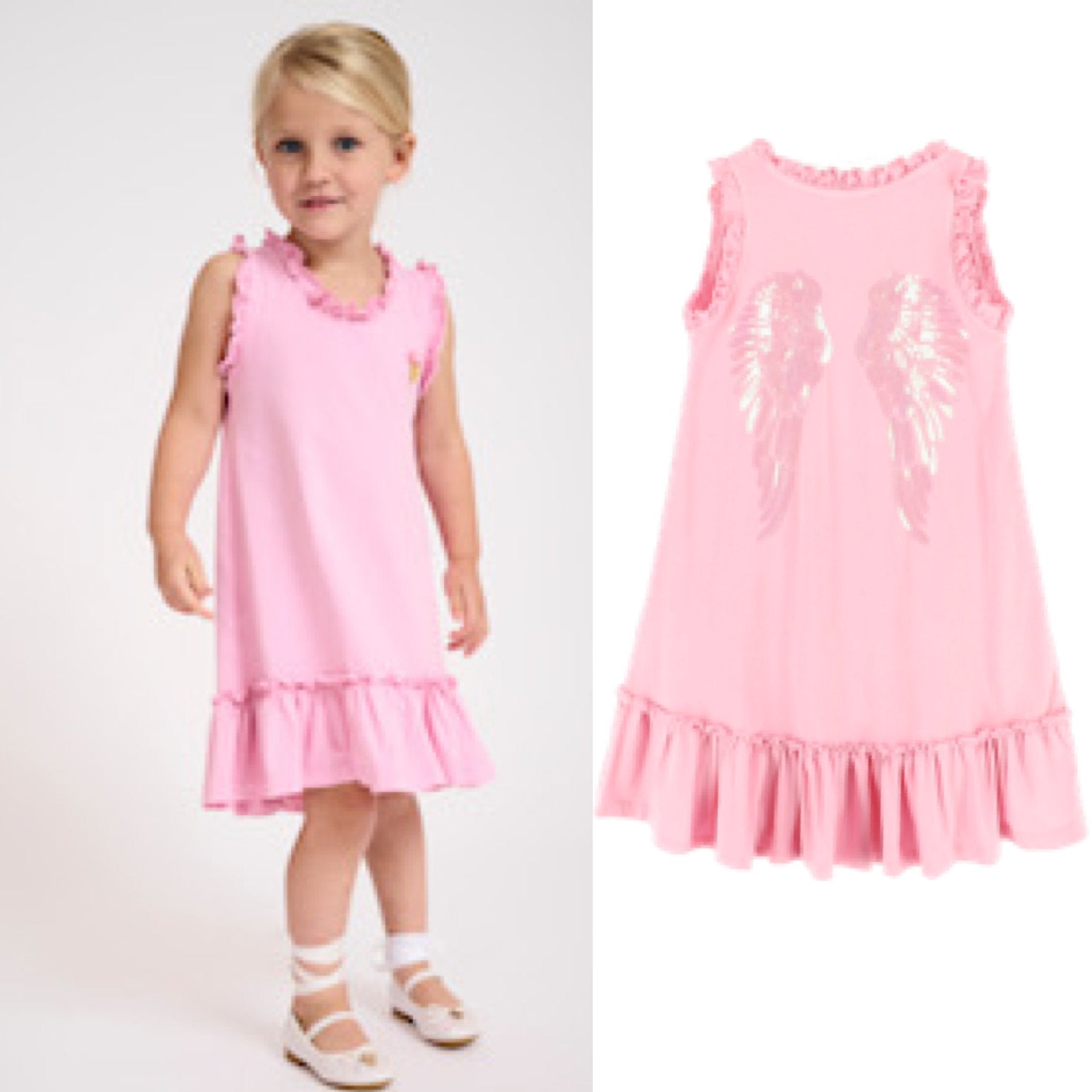 Angel's Face Girls Pink Sunny Dress | HONEYPIEKIDS 