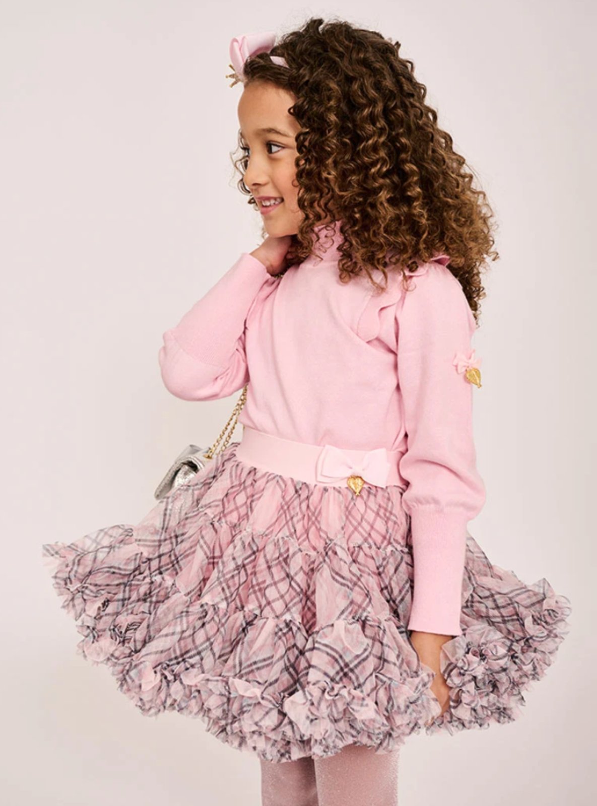 Angel's Face Girls Nancy PINK TARTAN Tutu Skirt | HONEYPIEKIDS 