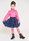 Angel's Face Girls Pixie Tutu Skirt In Navy Blue | HONEYPIEKIDS | Kids Boutique Clothing