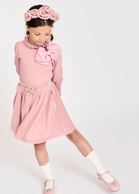Angel's Face Girls Rosaria Tea Rose Jumper Sweater | HONEYPIEKIDS | Kids Boutique Clothing