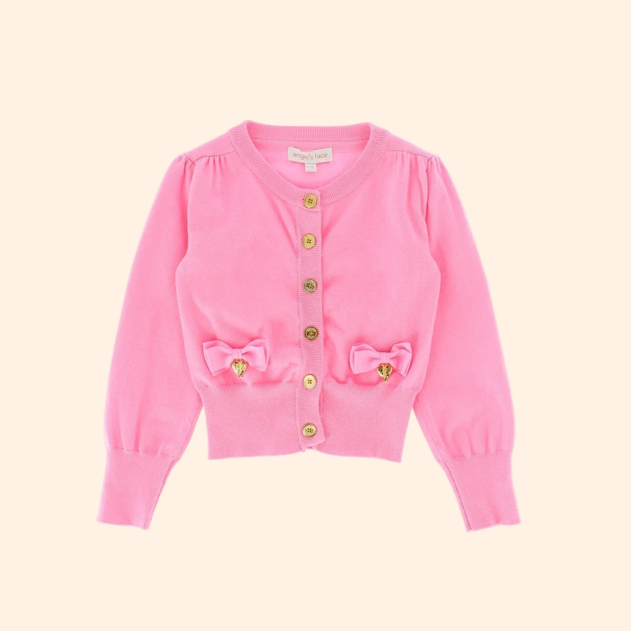 Angel's Face Girls Nicolette Cardigan - Rose/Begonia | HONEYPIEKIDS 