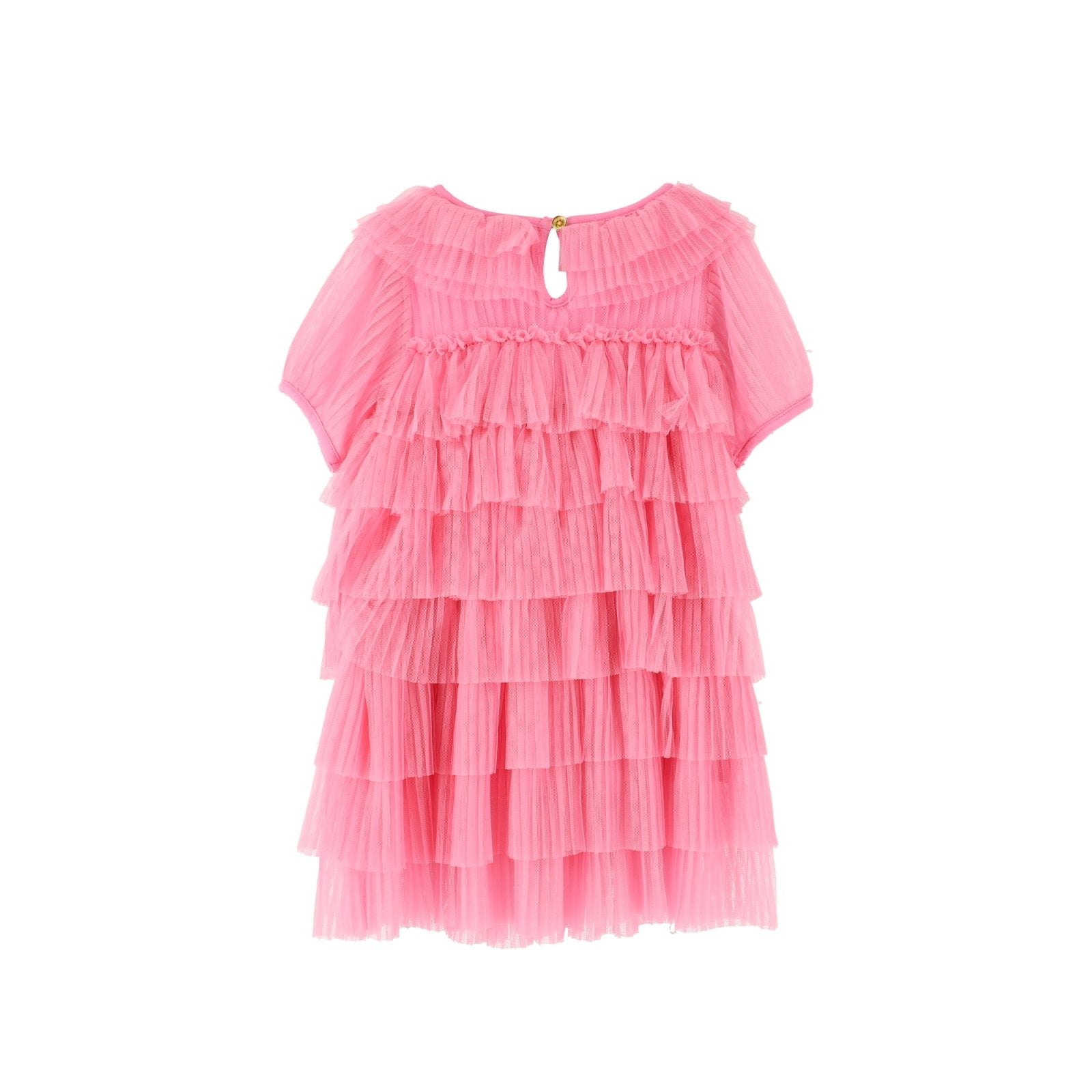 zara pink frill dress Angel's Face Pleated Tallulah Bow Dress - Rose