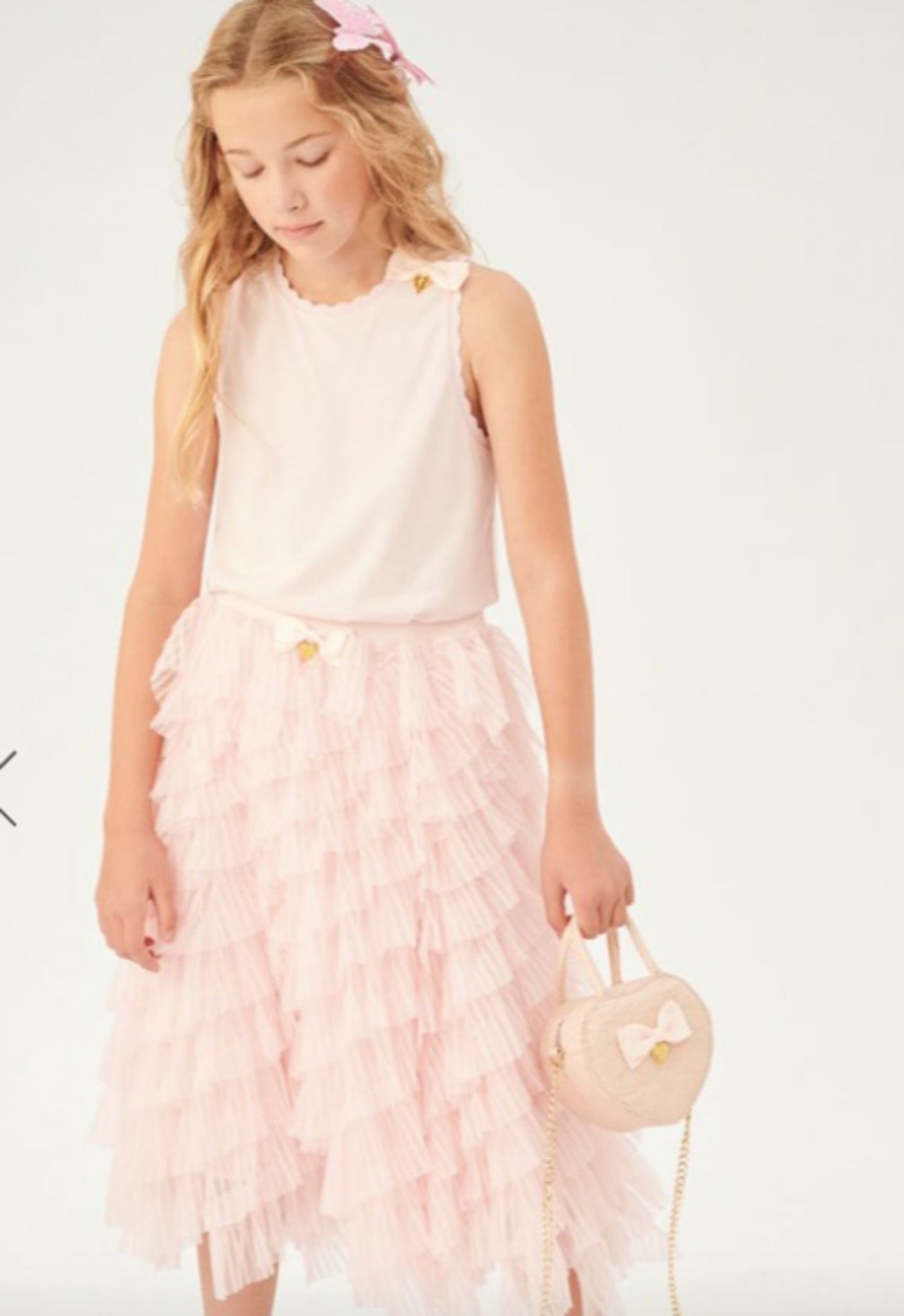 Angel's Face Girls Sleeveless Jay Top In Fairy Pink | HONEYPIEKIDS 