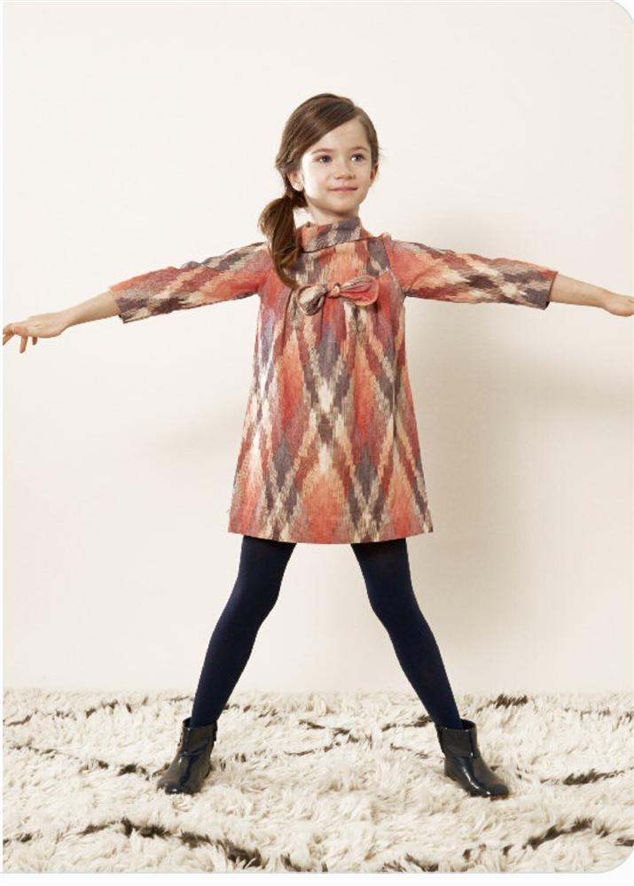 Anthem of the Ants Bow Party Dress in Desert Frost | HONEYPIEKIDS 
