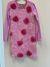 HavenGirl Pink Rosette Soutache Long Sleeve Dress | HONEYPIEKIDS | Kids Boutique Clothing