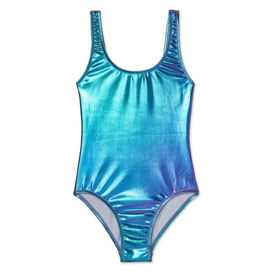 Stella Cove Metallic Mermaid One Piece Swimsuit | HONEYPIEKIDS | Kids Boutique Clothing