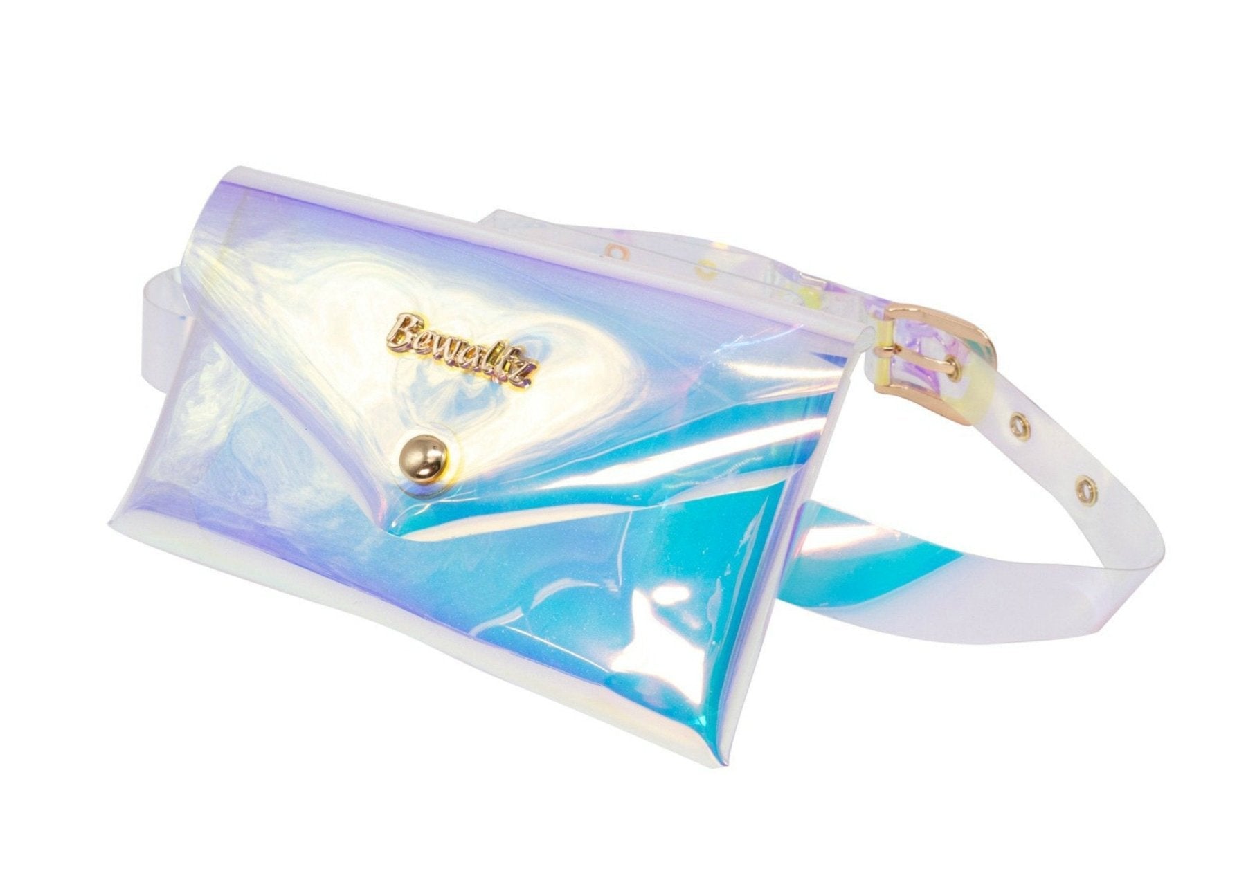 Bewaltz Holographic Jelly Fanny Wallet W/ Belt | HONEYPIEKIDS 