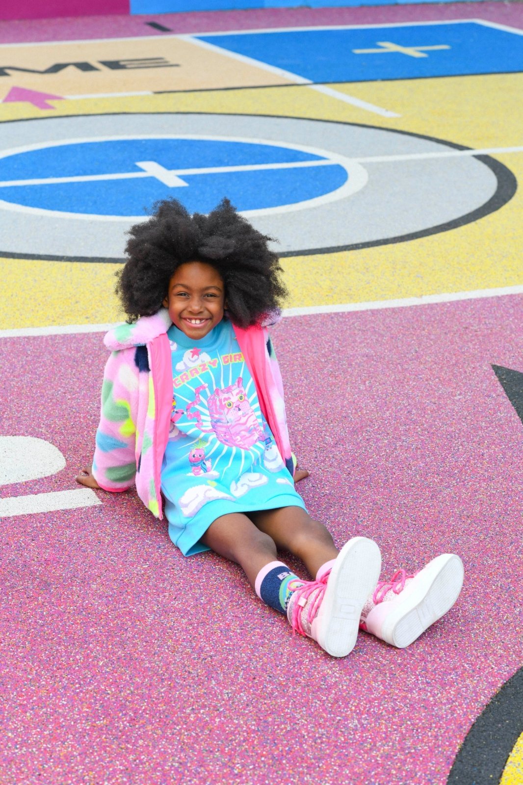 Billieblush Blue Crazy Girls Knit Girls Dress | HONEYPIEKIDS