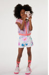 Billieblush Girls Flower Print Twill Shorts | HONEYPIEKIDS