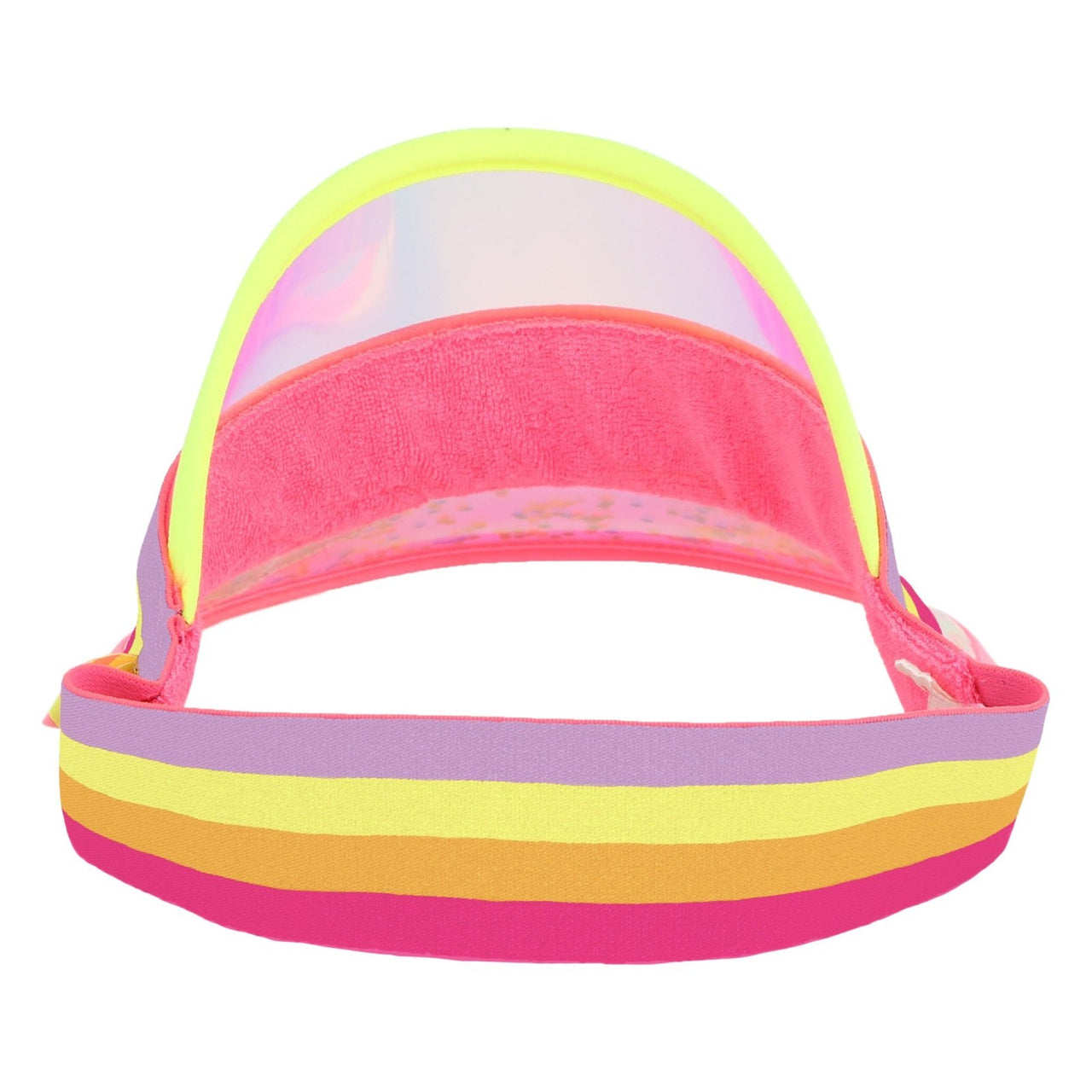 Billieblush Girls Iridescent and Neon Glittered Visor | HONEYPIEKIDS 